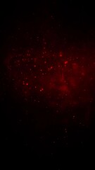 Wall Mural - vertical red particles and smoke in black atmosphere 4k loop features red smoke and particles flowin