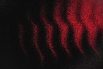 Wall Mural - Glowing abstract red gradient background with vibrant colors, wavy pattern, and grainy black noise texture. Suitable for modern designs, trendy social media graphics, website headers, and captivating