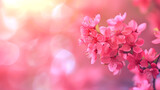 Fototapeta Krajobraz - Blurred background of elegant, bright pink in soft focus