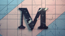 A Person's Profile Picture Features A Bold, Single-colored M On A Background, Catching The Eye With Its Modern Simplicity.
