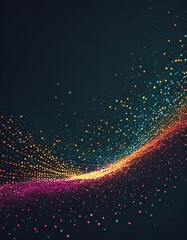 Wall Mural - abstract particles dots background