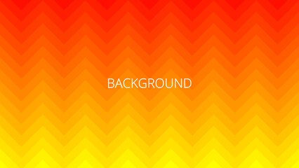 Sticker - Red and yellow zigzag background. Abstract banner with zig zag lines. Gradient blended chevron or herringbone	