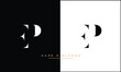 EP, PE,E , P, Abstract Letters Logo monogram