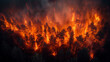 Forest inferno: raging wildfires devastate landscapes on a global scale.