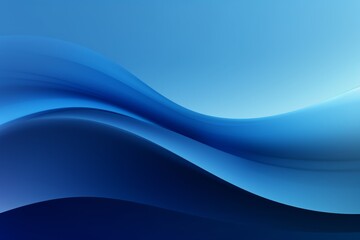 Wall Mural - Sky Blue to Deep Blue abstract fluid gradient design, curved wave in motion background for banner, wallpaper, poster, template, flier and cover