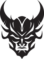 Sticker - YureiYokai Iconic Emblem of Phantom Demon NohNemesis Hand Drawn Symbol for Dark Oni