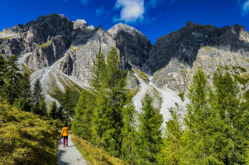 Wall Mural - Mountain landscape of the Stubai Alps