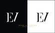 EV, VE, E, V, Abstract Letters Logo Monogram