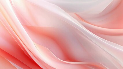 Wall Mural - Pink and white background with wave pattern