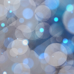 Blue bokeh square background for banner, poster, ad, celebrations, and various design works