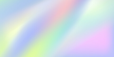 Wall Mural - Translucent backdrop features rainbow prism light effect, holographic reflections, crystal flare leaks, shadows overlaying abstract iridescent light. Gradient background, prism like sparkling lights.