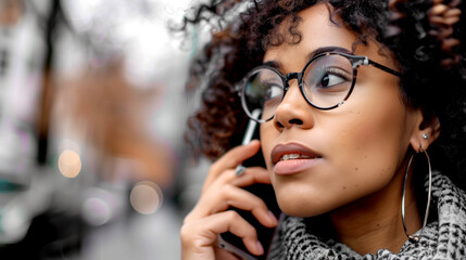 Wall Mural - Woman Talking on the Phone