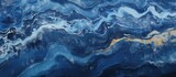 Fototapeta Do akwarium - Close up of a natural landscape resembling a blue and white marble texture, reminiscent of wind waves in the ocean with electric blue hues, fluidlike patterns, and a touch of sky reflection