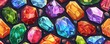 Vibrant digital illustration of a collection of crystals, perfect for design elements or scientific content