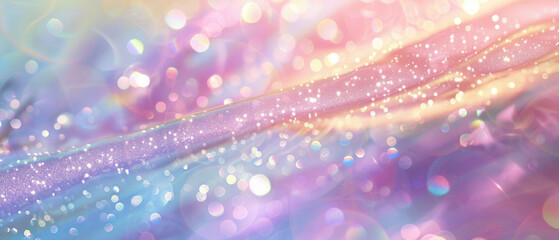 Wall Mural - diagonal glitter trail on radiant background