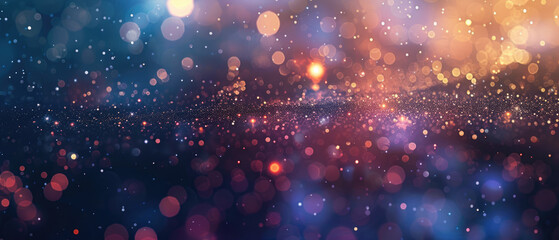Wall Mural - Vibrant abstract galaxy with cool tones