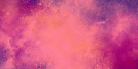 Wall Mural - Colorful watercolor background with space. Sky galaxy, universe, background with clouds and sparkling. Abstract grunge texture background