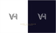 © art.creater786 - VH, HV, V, H, Abstract Letters Logo Monogram