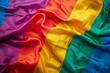 LGBTQ pride flag, rainbow coloured gay flag folds wallpaper