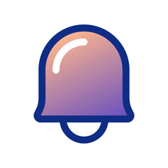Wall Mural - Vector notification bell icon. Black, white background. Perfect for app and web interfaces, infographics, presentations, marketing, etc.