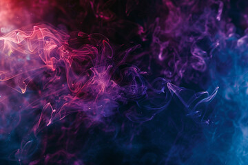 Wall Mural - an abstract bokeh background with asymmetric, blurry shapes in shades of indigo and violet, giving a