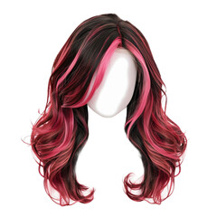 Wall Mural - stylish long hair wig