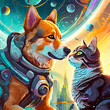 the sci-fi prettiness of dogs and cats