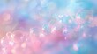 Enchanting Pastel Background with Soft Pink and Blue Bubbles