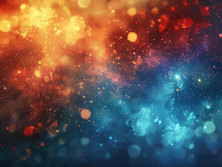 Abstract Cosmic Light Bokeh Background