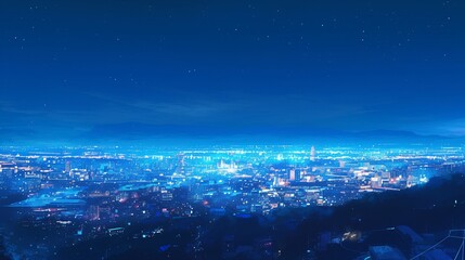 Poster - 都会の夜景14