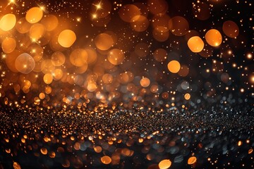 Wall Mural - Abstract of christmas and bokeh light with glitter background