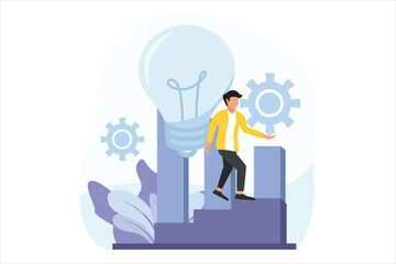 Business Management Flat Design Illustration