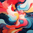 Dynamic abstract background illustrator's dynamics
