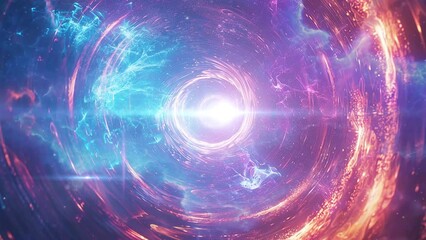Wall Mural - celestial vortex revelation ancient alien presence. seamless looping overlay 4k virtual video animat