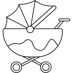 Wall Mural - Stroller Icon