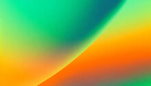 Green, Orange, And Yellow Grainy Blurred Gradient Background