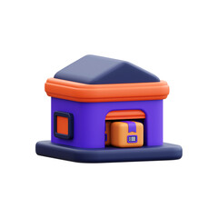 warehouse 3d icon