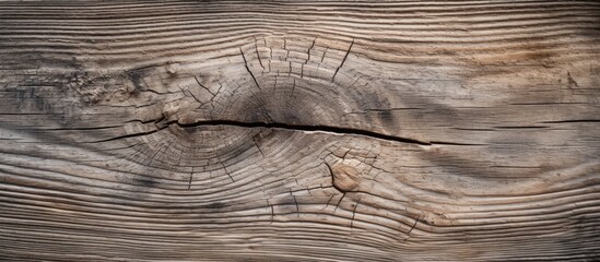 Wall Mural - Wooden plank with a knotty burl