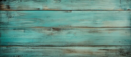 Poster - Blue wooden surface texture