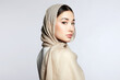 beautiful asian young woman. beauty girl in hijab