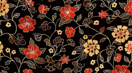 Sticker - Batik pattern in a seamless and repeatable design