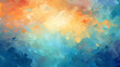 hand painted canvas abstract background in impressionism painting