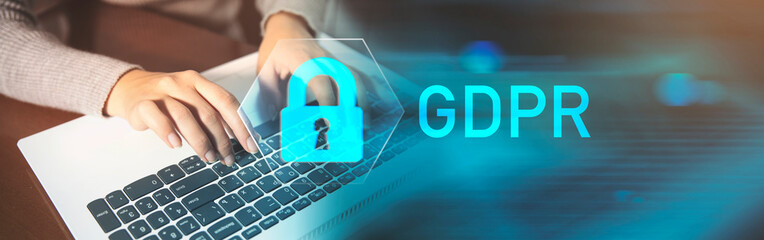 Poster - GDPR. Data Protection Regulation IT technologist