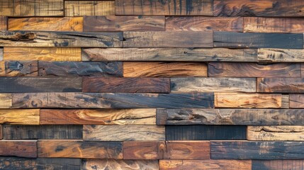 Canvas Print - timber wood wall texture background