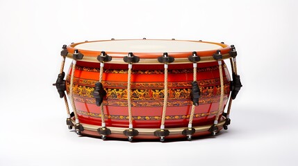 Happy punjabi festival of lohri celebration background with decorated musical drum.