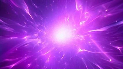 Leinwandbilder - Vibrant Starlight Explosion in Purple and Blue Abstract Background