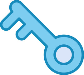 Canvas Print - Key Vector Icon