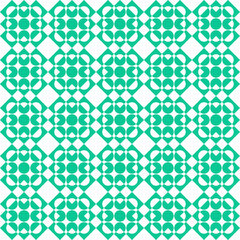 Wall Mural - Seamless geometric pattern with circles and squares. Vector illustration.