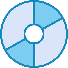 Wall Mural - Disk Vector Icon