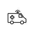 © Oliviart - Ambulance Icon vector isolated on white background. Ambulance Icon Design. ambulance truck icon vector